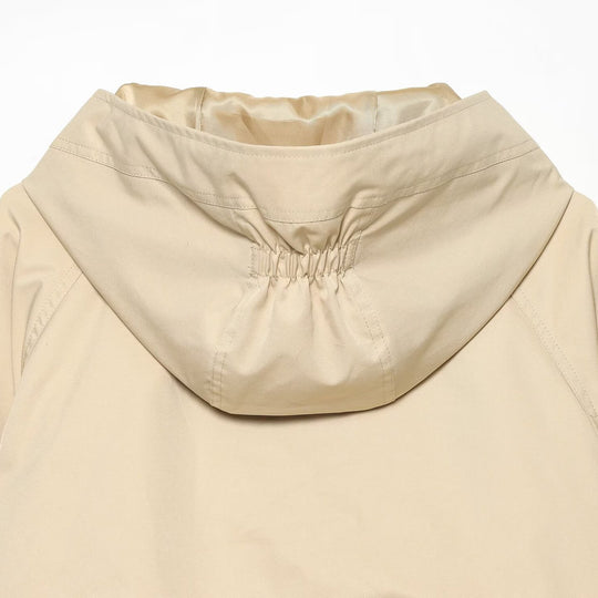 Damen Kurzparka mit Kapuze, Tunnelzug-Taille und Pattentaschen Shop Nory