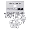 Damen Ohrringe-Set mit funkelnden Schmetterlings- und geometrischen Designs Shop Nory