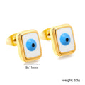 Damen Ohrstecker mit kreativen Auge-Design und goldfarbener Umrandung Shop Nory