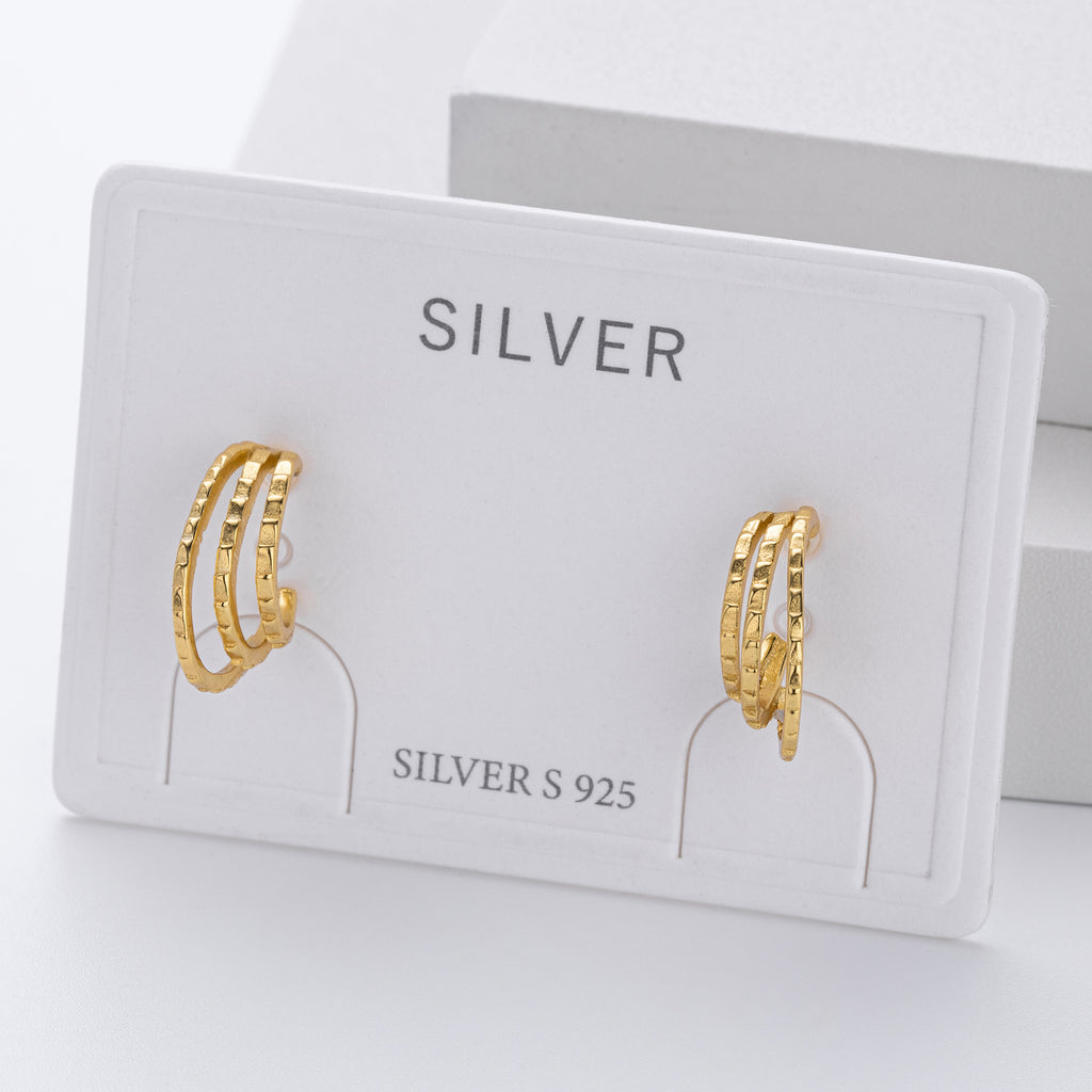 Damen Ohrhänger mit kreativem Wellenmuster aus 925 Sterling Silber Shop Nory