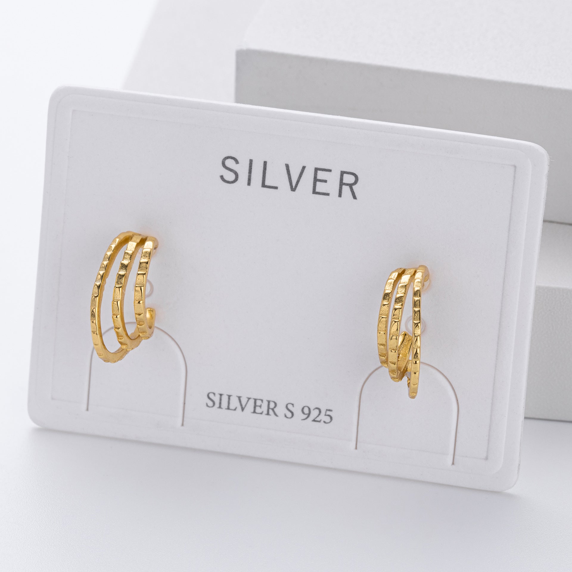 Damen Ohrhänger mit kreativem Wellenmuster aus 925 Sterling Silber Shop Nory