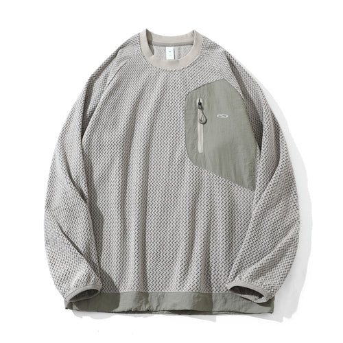 Unisex Strukturiertes Waffel‑Sweatshirt mit Brustzipptasche Shop Nory