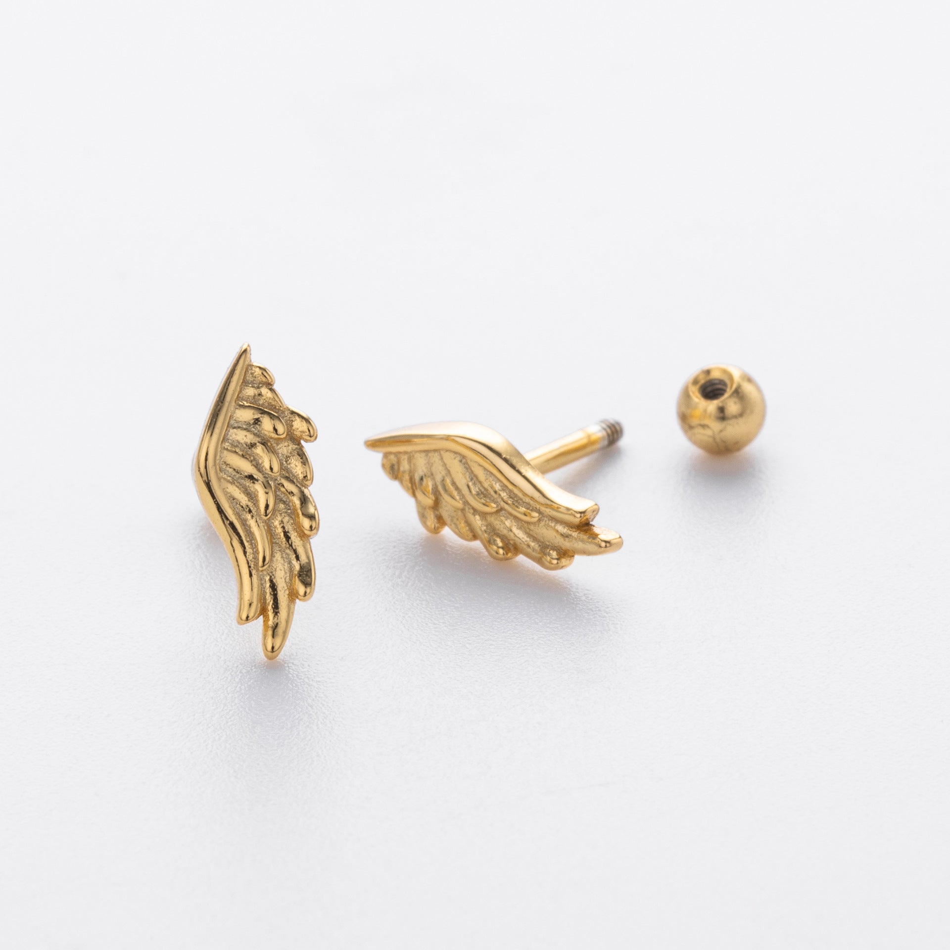 Damen Ohrstecker im stilvollen Flügel-Design aus hochwertigem 925 Sterling Silber Shop Nory