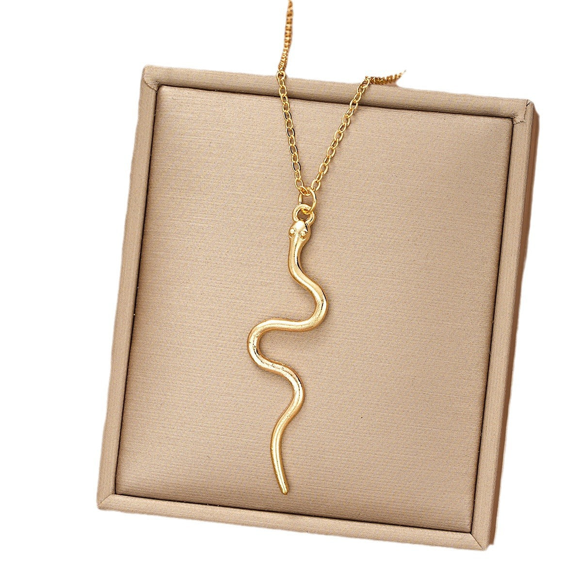 Damen Halskette mit geschwungenem Schlangendesign Shop Nory