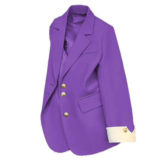 Damen Eleganter Blazer mit goldenen Knöpfen Shop Nory