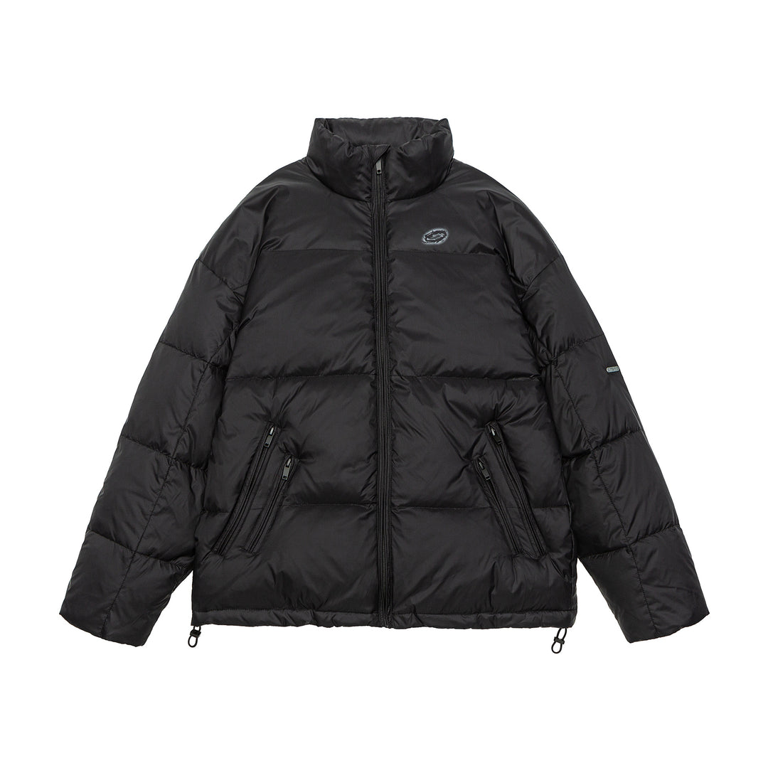 Herren Wattierter Kurzparka mit hohem Stehkragen, Reißverschluss-Taschen und Kordelzug Shop Nory