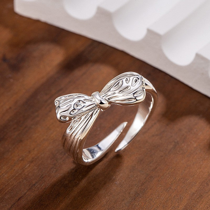 Damen Ring mit kunstvollem Schleifen-Design Shop Nory
