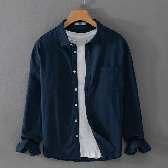 Herren Overshirt aus Baumwollmix mit Brusttasche und lockerem Schnitt Shop Nory