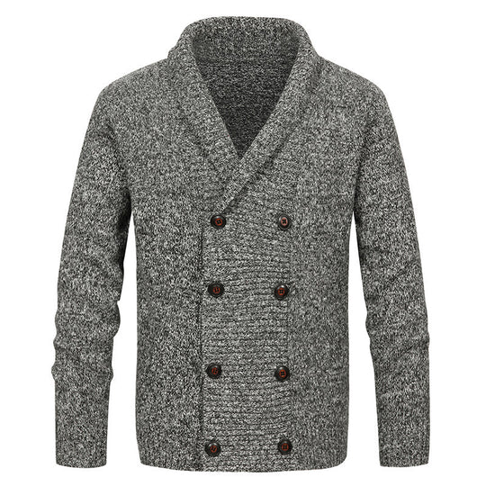 Herren Strickjacke mit Schalkragen und doppelter Knopfleiste Shop Nory