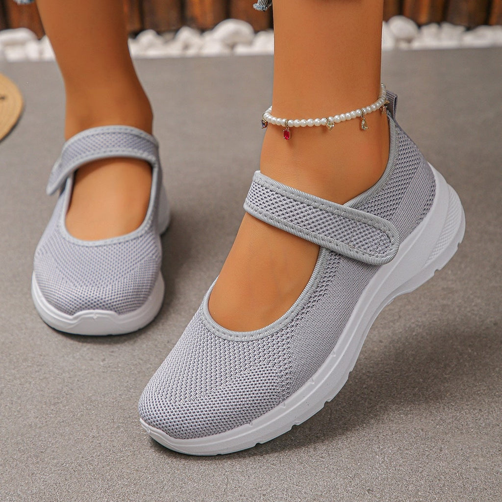 Damen Atmungsaktive Klett-Sneaker Shopnory