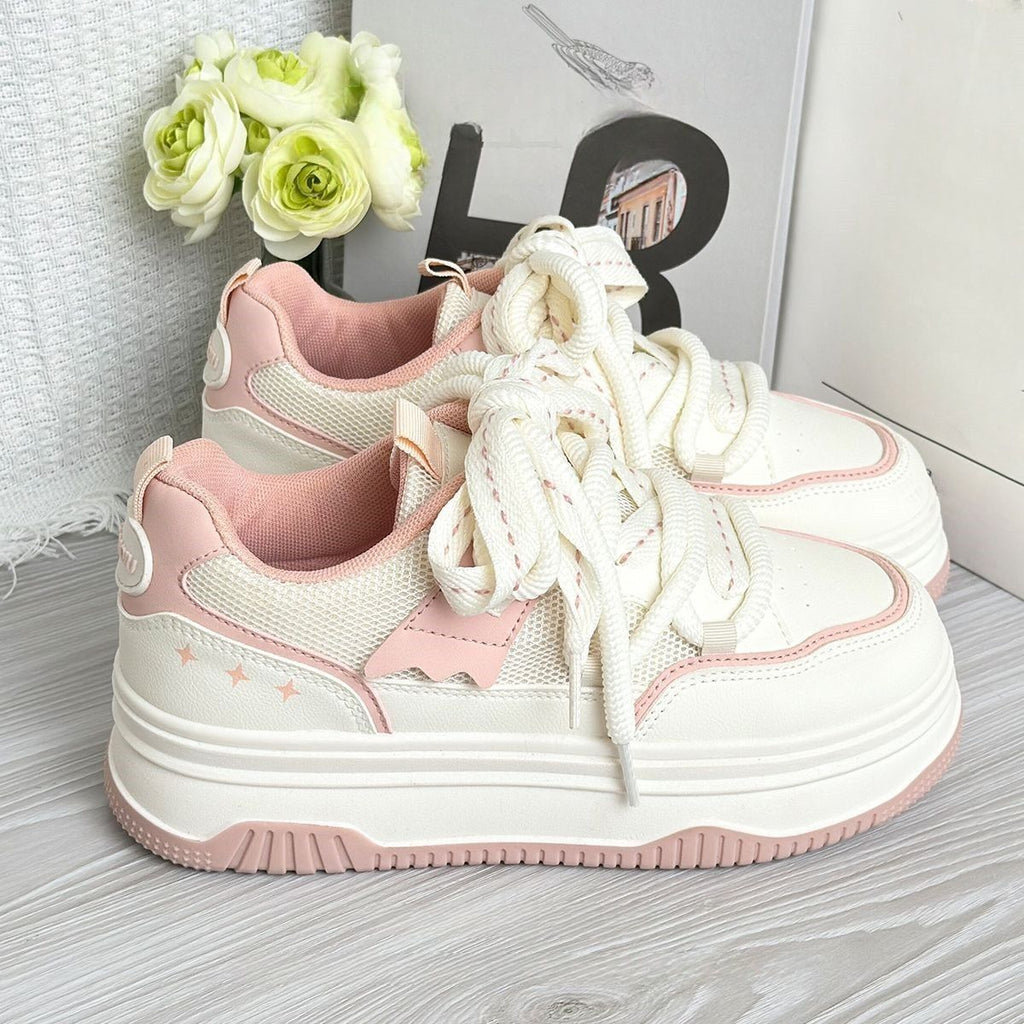 Damen Sportliche Sneaker mit dicker Sohle Shopnory