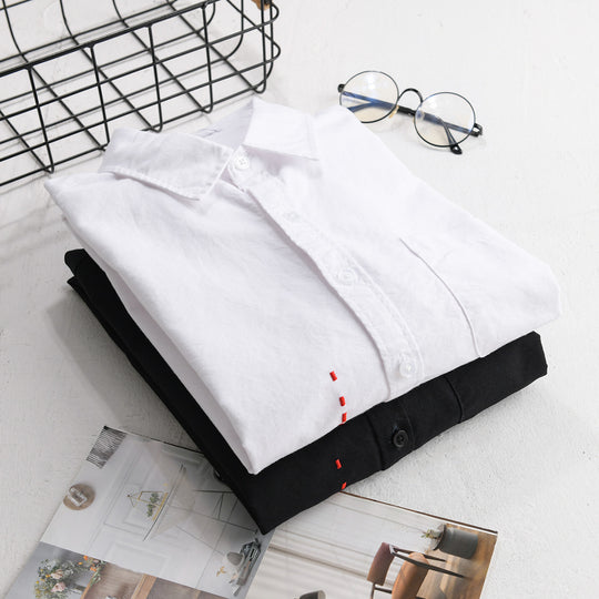 Herren Hemd im Relaxed-Fit mit Brusttasche und seitlicher Zierstickerei Shop Nory