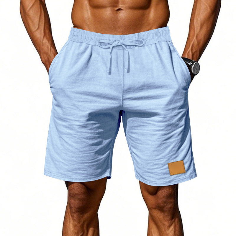 Herren nan Kordelzug-Bermuda aus weichem Baumwollmix mit elastischem Bund und Seitentaschen