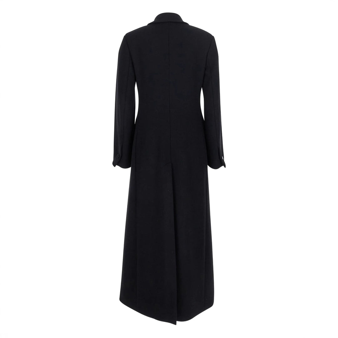 Damen taillierter Wollmantel mit Reverskragen und Ein-Knopf-Verschluss Shop Nory