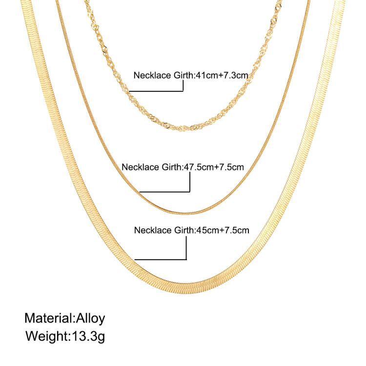 Damen mehrlagige Halskette aus hochwertigem Edelstahl Shop Nory