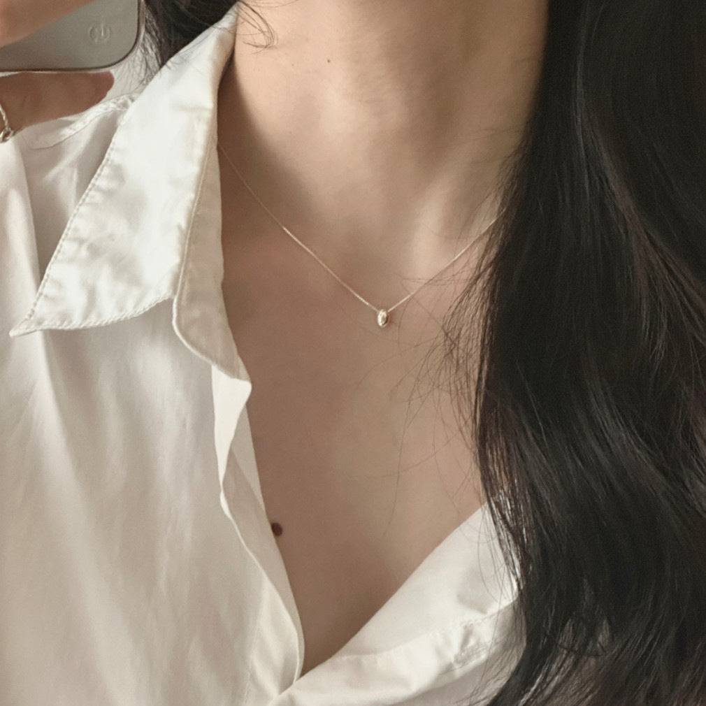 Damen Halskette mit elegantem Perlendesign und hochwertigem Edelstahl Shop Nory