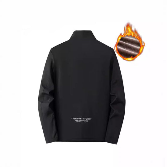 Herren Thermo-Softshelljacke mit durchgehendem Reißverschluss und Teddy-Innenfutter Shop Nory