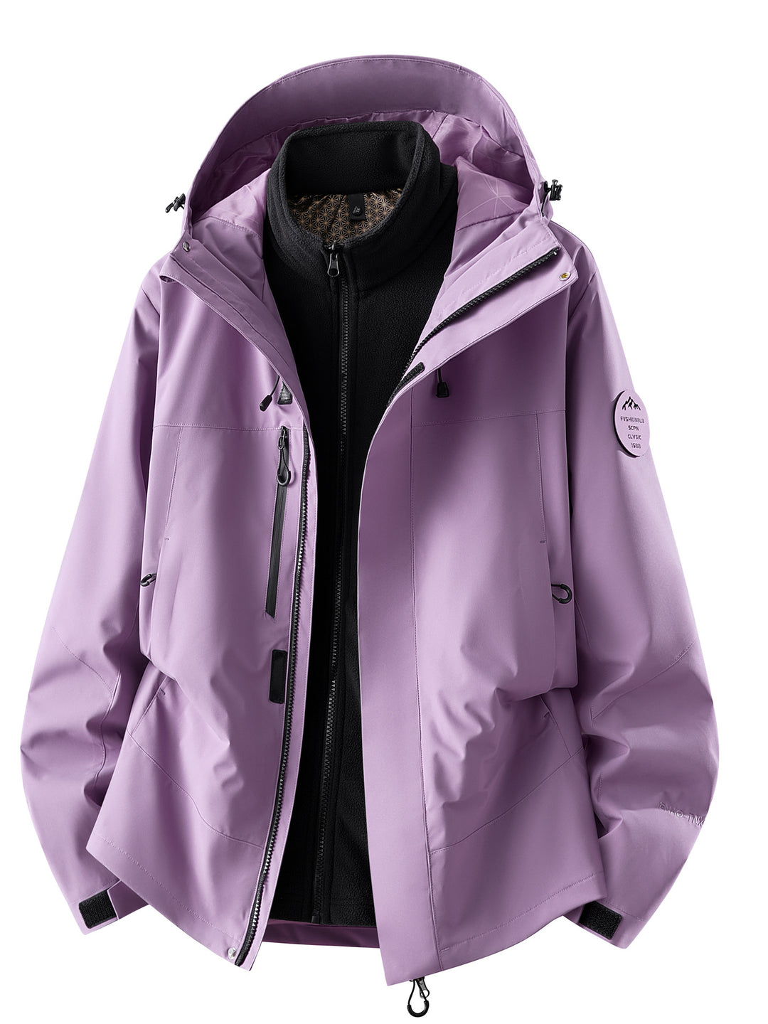 Herren wasserdichte Outdoorjacke mit abnehmbarer Fleece-Innenjacke Shop Nory