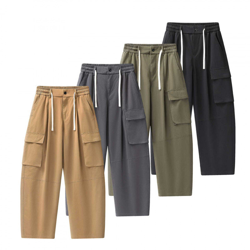 Unisex Baggy‑Cargo‑Hose mit elastischem Bund, Tunnelzug und großen Pattentaschen Shop Nory
