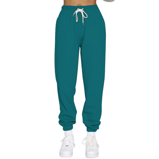 Damen Komfortable Jogginghose mit verstellbarem Bund und elastischen Bündchen