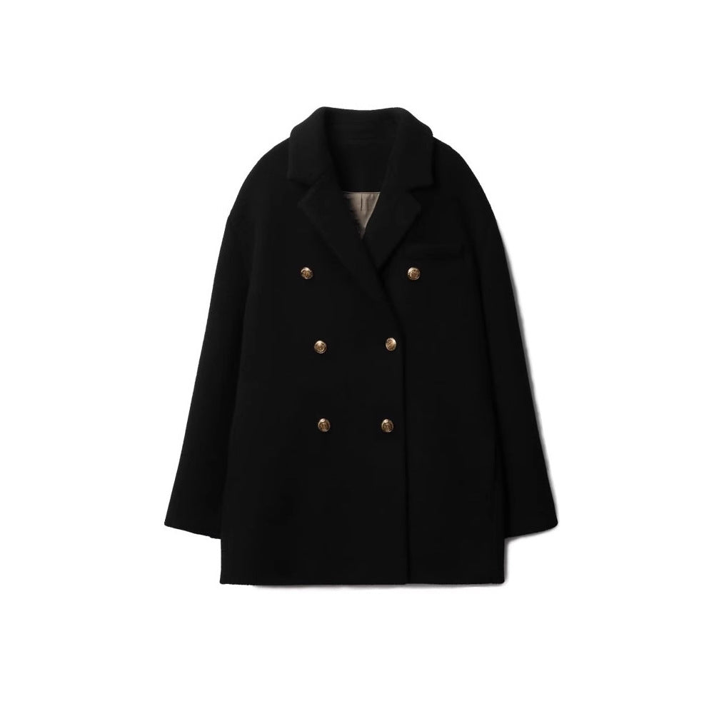 Damen Modischer Oversized-Blazer mit goldenen Knöpfen Shop Nory