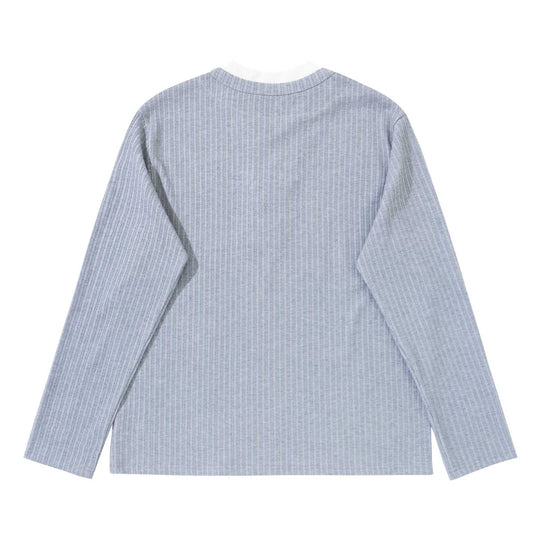 Unisex Feinstrukturierter Rippsweater mit Henley-Ausschnitt Shop Nory