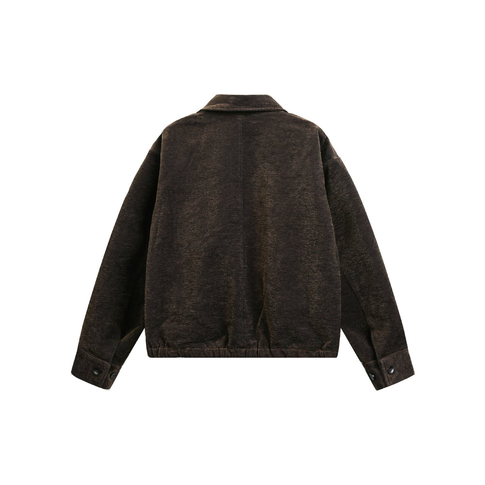 Unisex Boxy-Bomberjacke mit Hemdkragen, Frontreißverschluss und aufgesetzten Pattentaschen Shop Nory