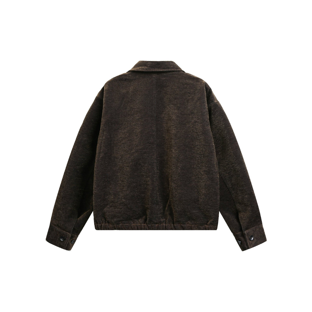 Unisex Boxy-Bomberjacke mit Hemdkragen, Frontreißverschluss und aufgesetzten Pattentaschen Shop Nory