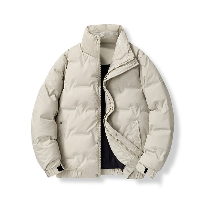Herren kurze wattierte Steppjacke mit hohem Stehkragen und Thermoisolierung Shop Nory
