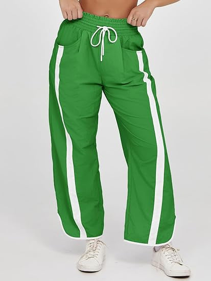 Damen nan relaxte Trackpants mit seitlichem Kontraststreifen, elastischem Smokbund und Eingrifftaschen Shop Nory