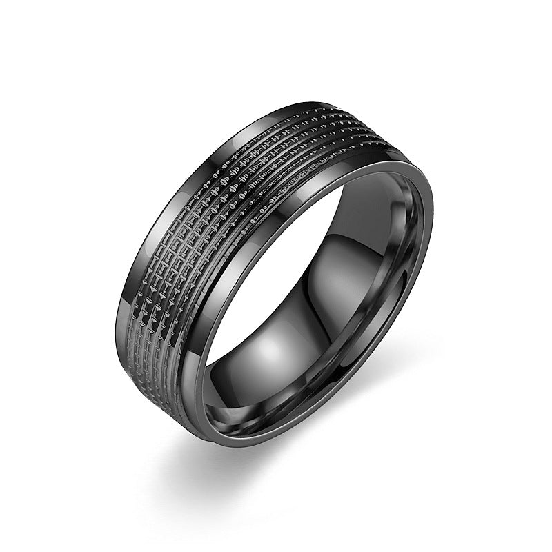 Herren Ring mit modernem, strukturiertem Oberflächendesign Shop Nory
