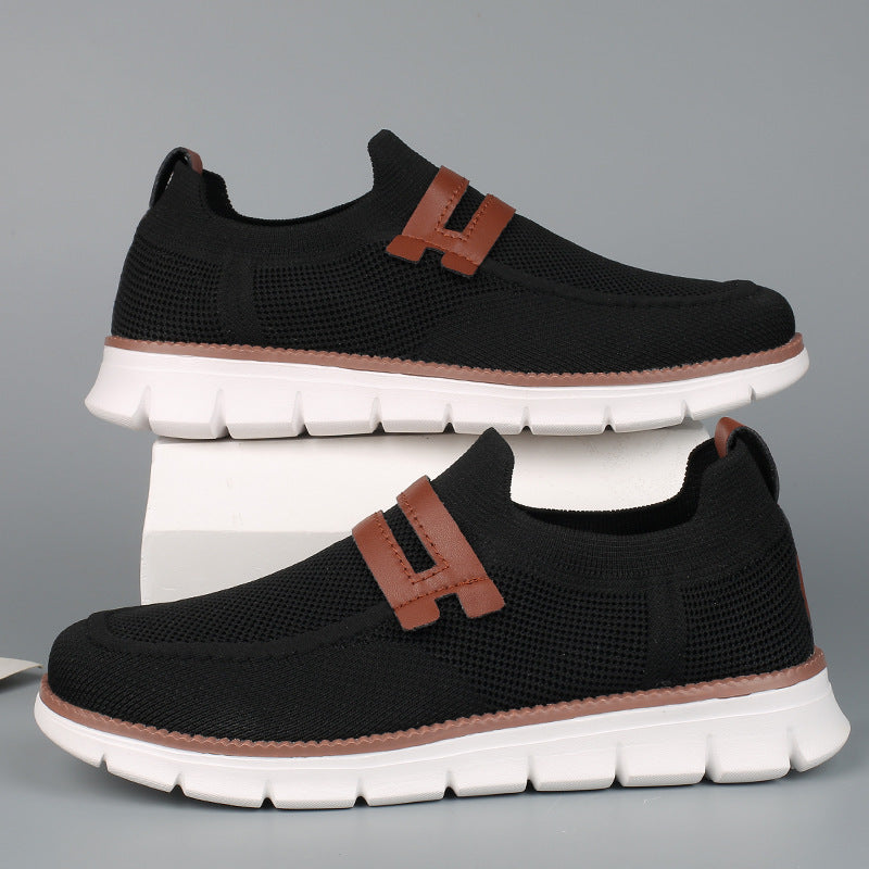 Damen Elastischer Strick‑Mokassin‑Sneaker mit dämpfender EVA‑Sohle und Zierriemen Shop Nory