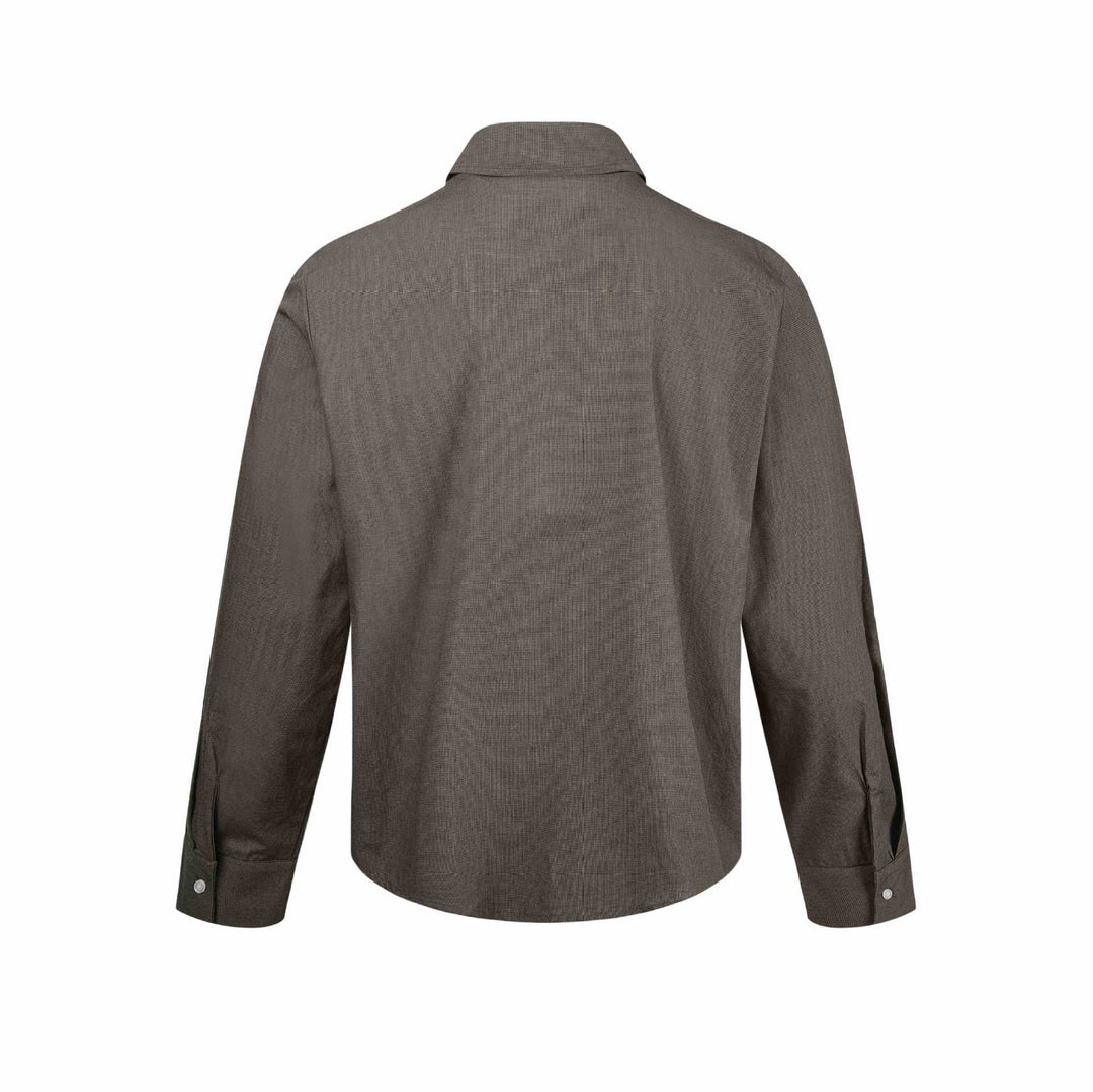 Herren Kurzjacke mit Hemdkragen, Zwei‑Wege‑Reißverschluss und feiner Struktur Shop Nory