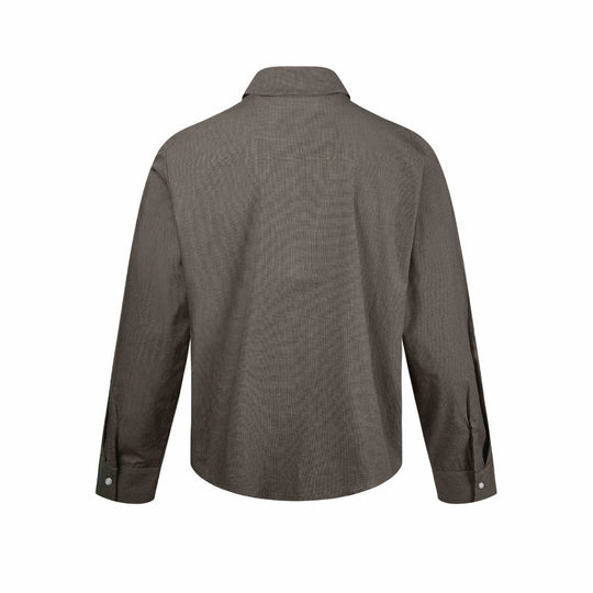 Herren Kurzjacke mit Hemdkragen, Zwei‑Wege‑Reißverschluss und feiner Struktur Shop Nory