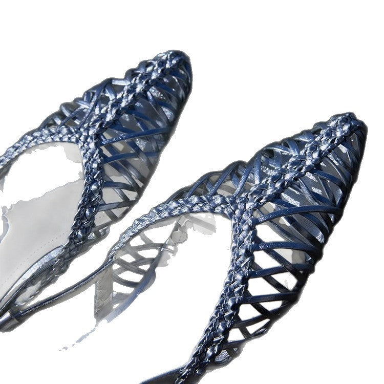 Damen Elegante und luftige Sandalen mit feinem Riemendesign