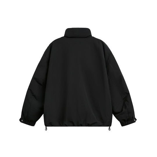 Herren Oversize Wattierte Blousonjacke mit Stehkragen und Tunnelzug Shop Nory