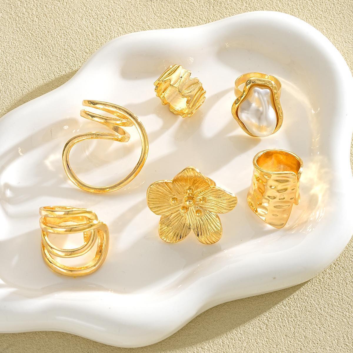 Damen modisches Ring-Set mit einzigartigen Designs und kreativen Formen Shop Nory