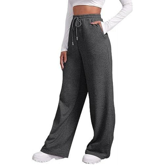 Damen nan fließende High-Waist Palazzo-Loungehose aus leichtem Jersey mit Elastikbund und praktischen Eingrifftaschen Shop Nory