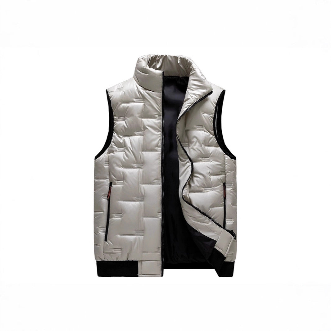 Herren Gesteppte Thermo‑Steppweste mit hohem Stehkragen, winddichter Mikrofaser‑Außenlage und verdeckten Reißverschlusstaschen Shop Nory