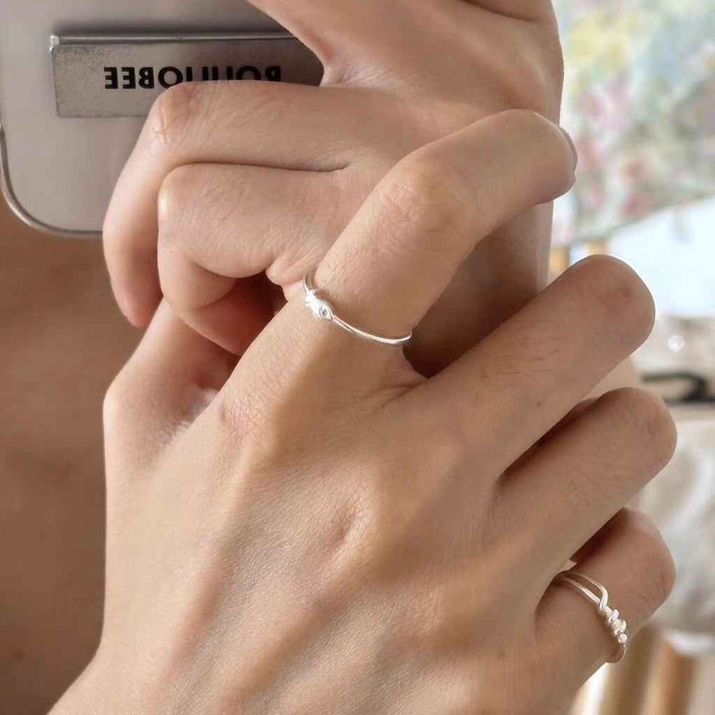 Damen Feiner Silberring mit Fischmotiv Shop Nory