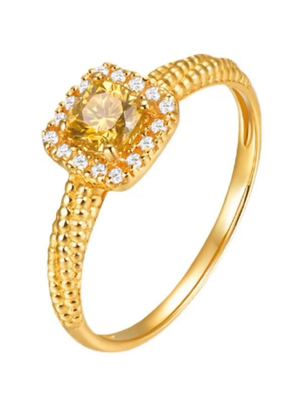 Frauen Elegante Vintage-inspirierte Halo Ring Shop Nory