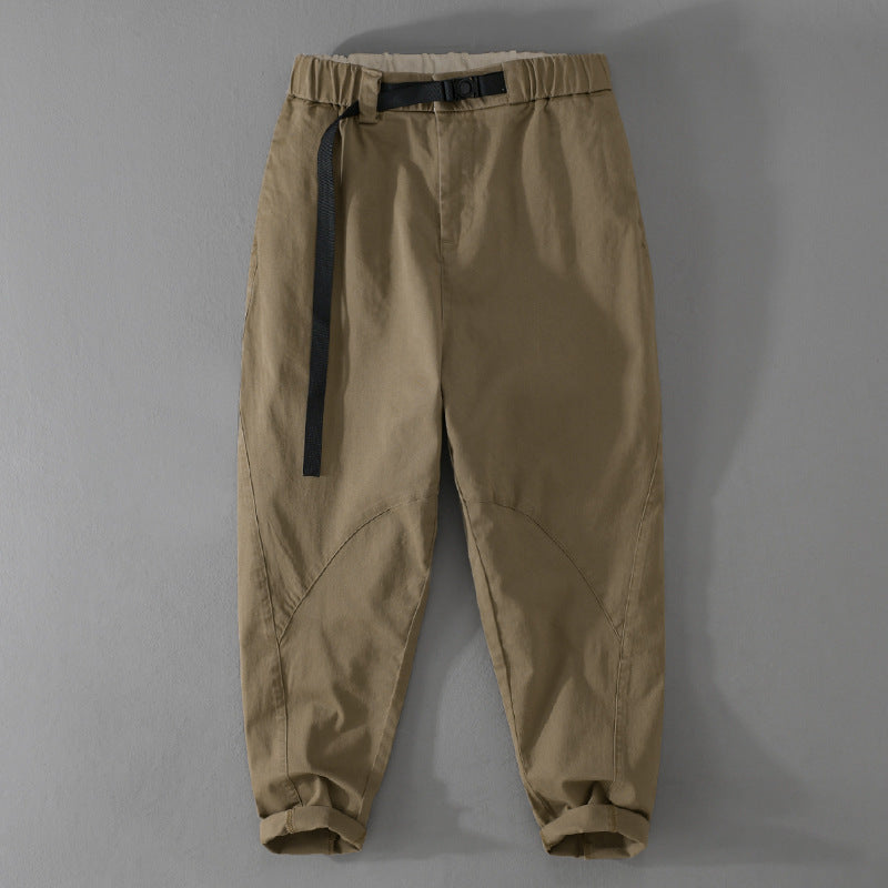 Herren Lässige Tapered‑Cargohose mit elastischem Bund und integriertem Webbing‑Gürtel Shop Nory