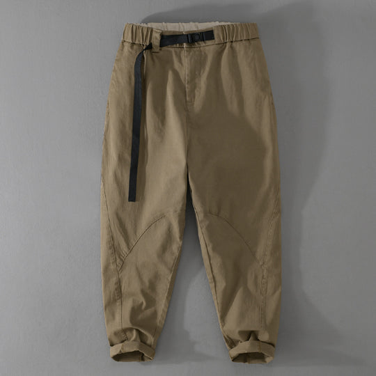 Herren Lässige Tapered‑Cargohose mit elastischem Bund und integriertem Webbing‑Gürtel Shop Nory