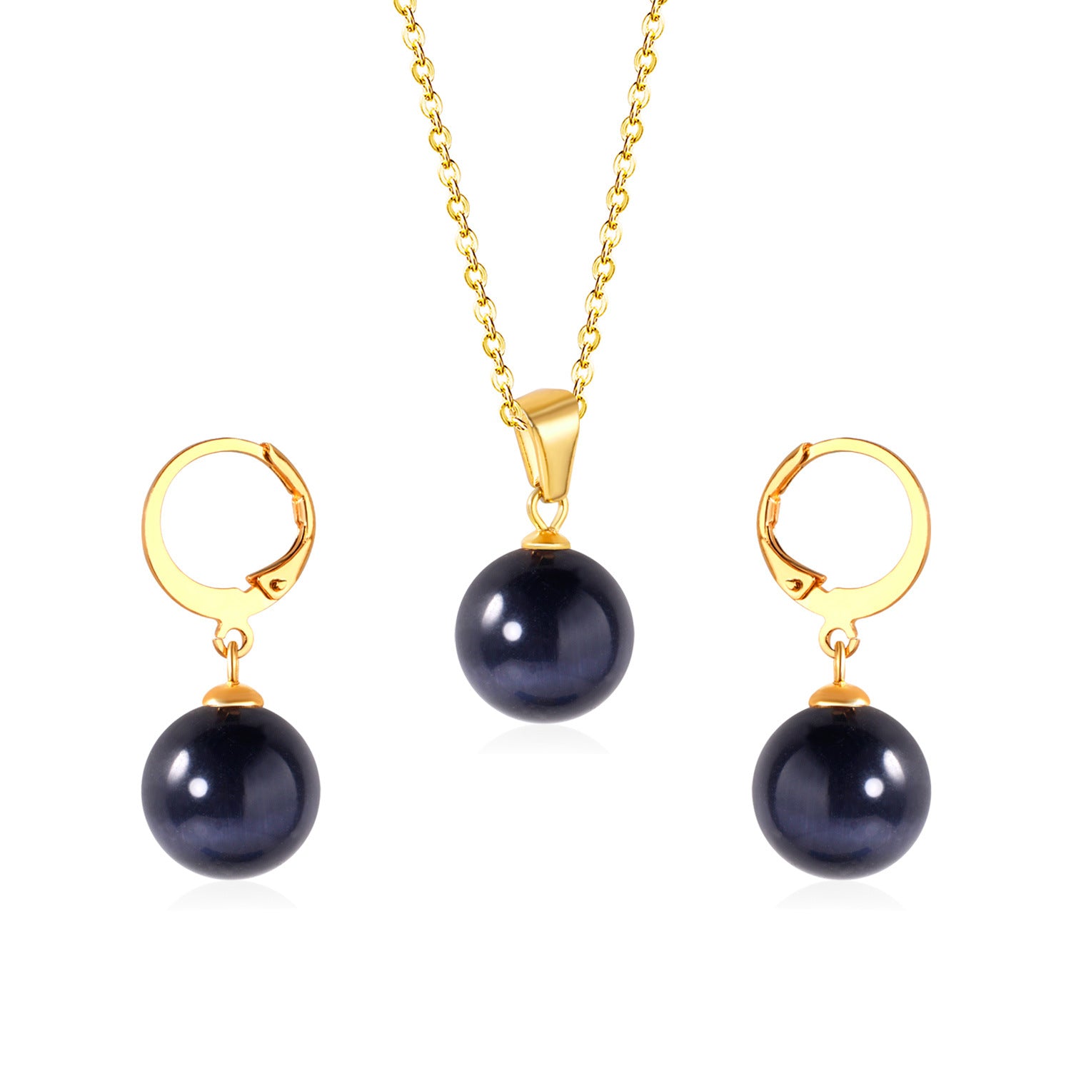 Damen Schmuckset mit eleganten Perlenanhängern Shop Nory