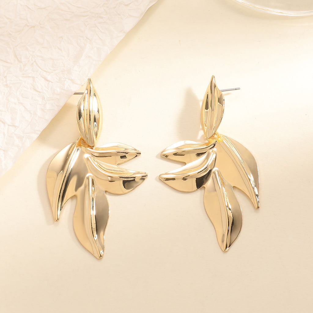 Damen Ohrhänger mit elegantem Blätterdesign Shop Nory
