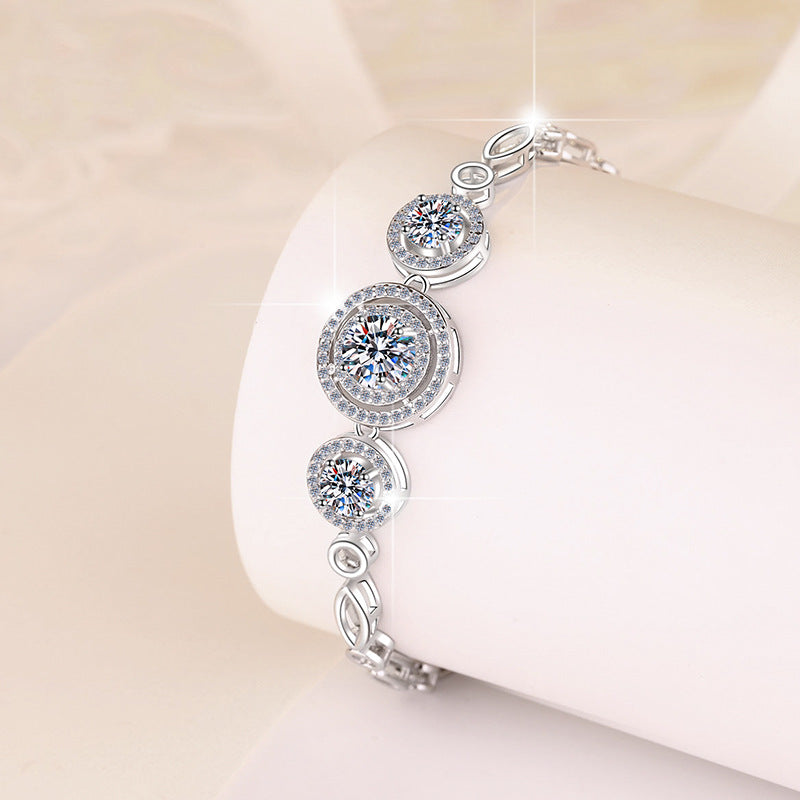 Damen elegantes Armband mit strahlenden Kristallen Shop Nory