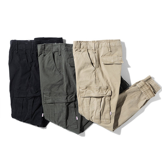 Herren robuste Cargo-Joggerhose mit elastischem Saum und Mehrfachtaschen Shop Nory