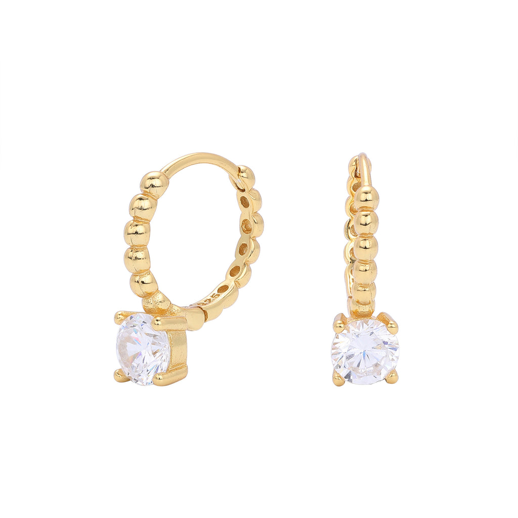 Damen Ohrhänger mit elegantem Zirkon-Anhänger aus hochwertigem 925 Sterling Silber Shop Nory