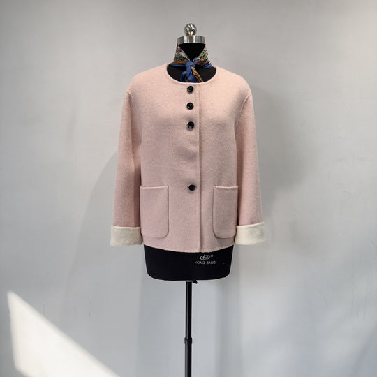 Damen Gemütliche Gestrickte Wollmischung Jacke Shop Nory