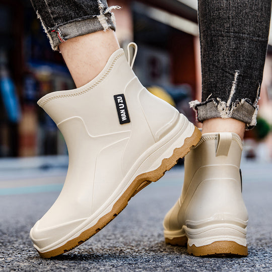 Herren Schlupf-Ankle-Gummistiefel mit stoßdämpfender Leichtsohle und griffiger Profilsohle Shop Nory